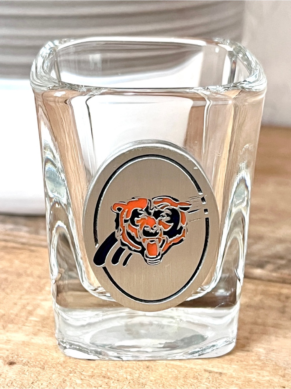 NWT Chicago Bears Great American Products Fine Pewter Square Shot Glass